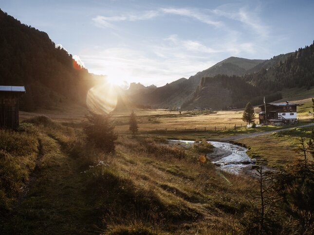 Val di Fassa - Val Duron - Panorama al tramonto