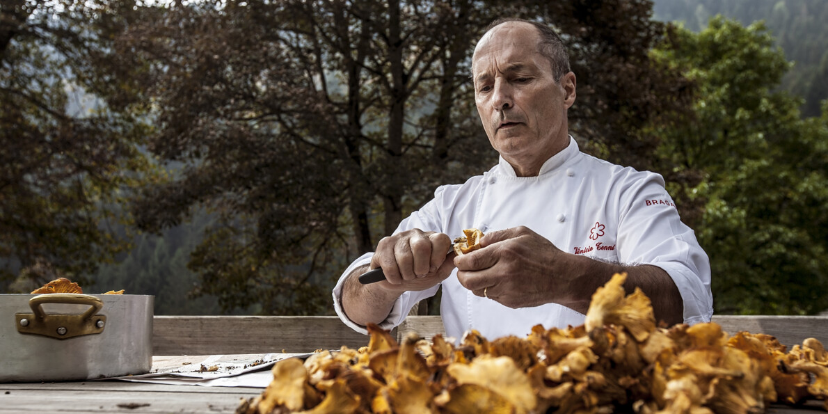 Mushroom cleaning - What to eat in Trentino in the autumn