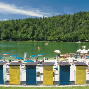 Beaches of Trentino with beaches