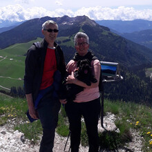 Stefania e Bruno sul Trodo dei Fiori Passo Brocon