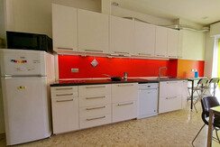 Stivo cucina lato rosso piano cucina