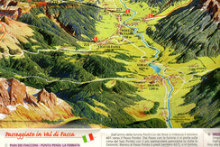 Cartina Val di Fassa