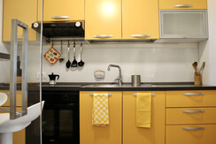 L'angolo cottura completamente accessoriato