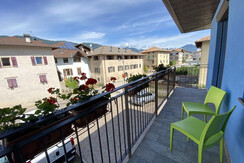 La vista dal balcone di casa