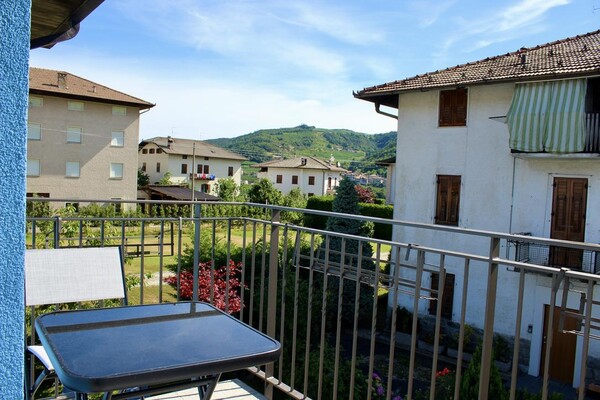 La vista dal balcone di casa