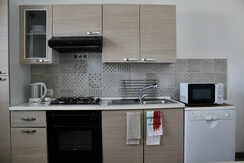 La cucina finemente accessoriata