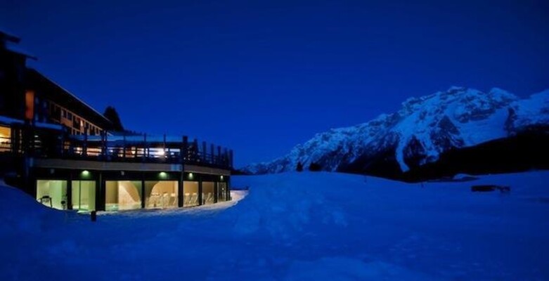 golf hotel campiglio esterno inverno