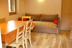 Living room with kitchenette