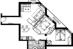 piantina trilocale rugiada piantina trilocale rugiada