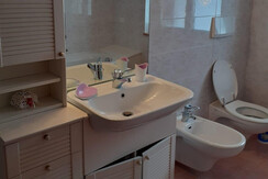 bagno con vasca e doccia