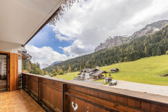Balcony with mountain view