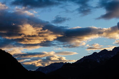 Nuvole al tramonto sul Catinaccio Rosengarten Nuvole al tramonto sul Catinaccio Rosengarten