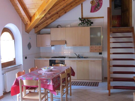 sala, cucina appartamento Vioz