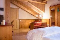 camera quadrupla dettaglio casa Moresc Spiazzo