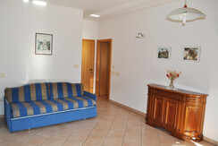 Soggiorno con divano letto