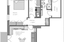 Piantina C  con mobili05 2022