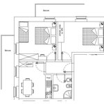  Foto von Appartement/Fewo, Dusche, WC, Balkon