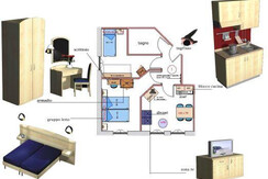 piantina trilocale villa