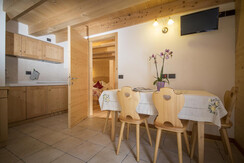 Wohnung Soldanella: die Küche Wohnung Soldanella: die Küche