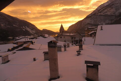 Molveno dal Nidotramonto invernale Molveno dal Nidotramonto invernale