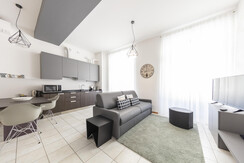 Panoramica soggiorno con aria condizionata