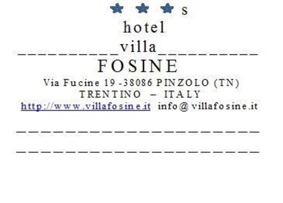 Hotel Villa Fosine