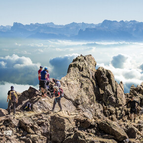 High above the clouds