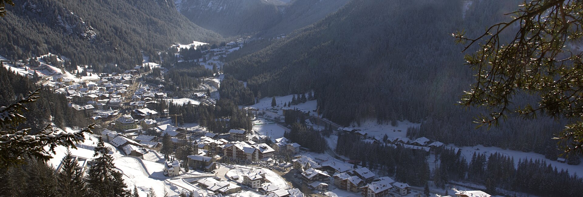 Canazei, the winter sports capital of Val di Fassa