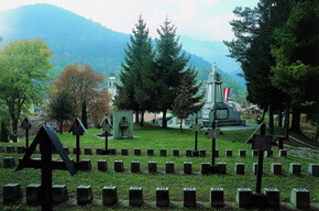 The Austro-Hungarian monumental cemetery in Bondo