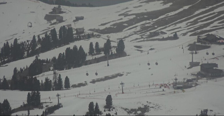 Webcam Pampeago  - Predazzo -  Obereggen - Mountain huts Zisch and Genischer