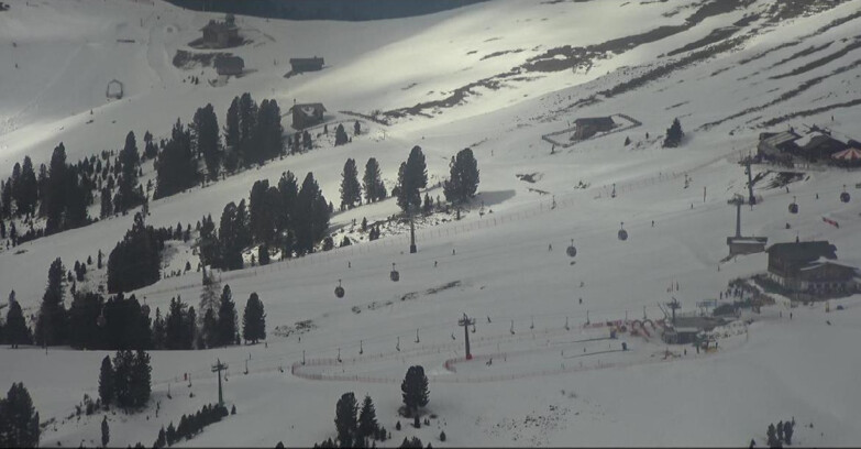 Webcam Pampeago  - Predazzo -  Obereggen - Mountain huts Zisch and Genischer