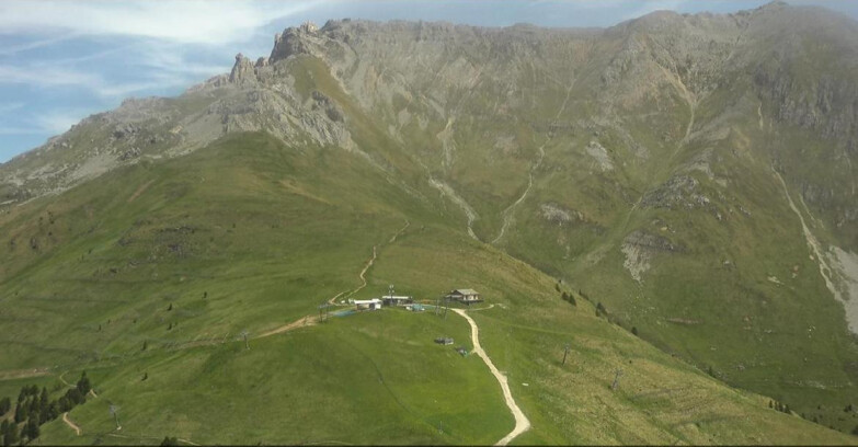 Webcam Pampeago  - Predazzo -  Obereggen - Mountain hut Passo Feudo