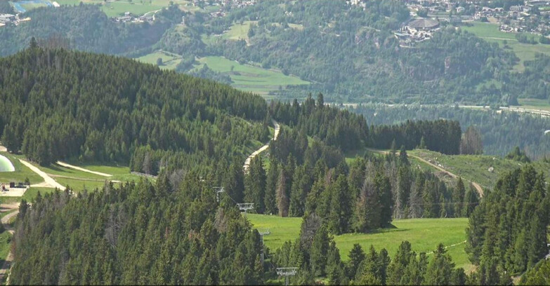 Webcam Alpe Cermis - Lagorai Sesselbahn
