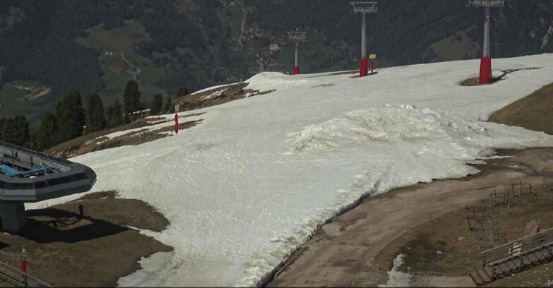 Webcam Alpe Cermis - Chairlift and slope Lagorai