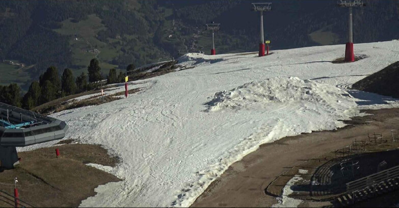Webcam Alpe Cermis - Chairlift and slope Lagorai