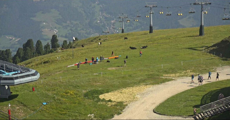 Webcam Alpe Cermis  - Chairlift and slope Lagorai