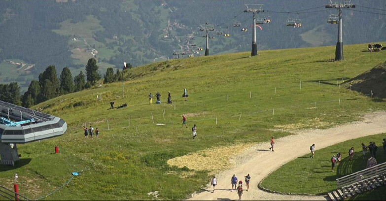 Webcam Alpe Cermis  - Chairlift and slope Lagorai