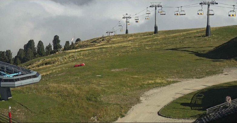 Webcam Alpe Cermis - Chairlift and slope Lagorai