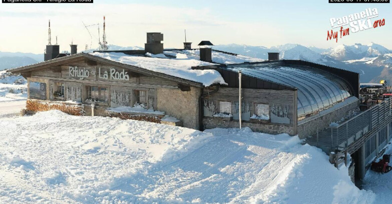 Webcam Paganella Ski – Andalo – Fai della Paganella - Rifugio La Roda