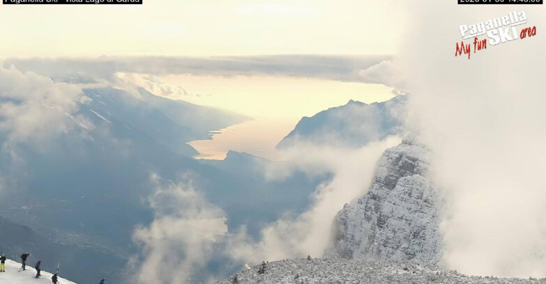 Webcam Paganella Ski – Andalo – Fai della Paganella - Vista Lago di Garda