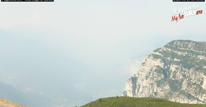 Webcam Paganella Ski -Андало-Фаи-делла-Паганелла  - Vista Lago di Garda
