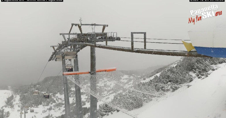 Webcam Paganella Ski – Andalo – Fai della Paganella - Arrivo Telecabina Doss Pelà