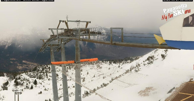 Webcam Paganella Ski – Andalo – Fai della Paganella - Arrivo Telecabina Doss Pelà