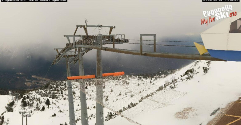 Webcam Paganella Ski – Andalo – Fai della Paganella - Arrivo Telecabina Doss Pelà