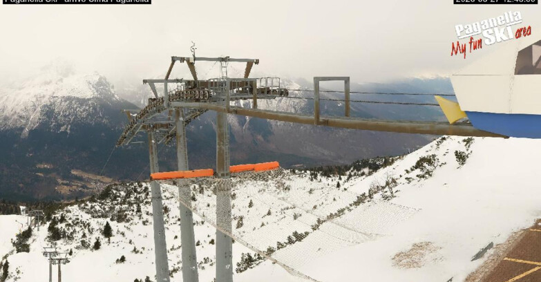 Webcam Paganella Ski – Andalo – Fai della Paganella - Arrivo Telecabina Doss Pelà