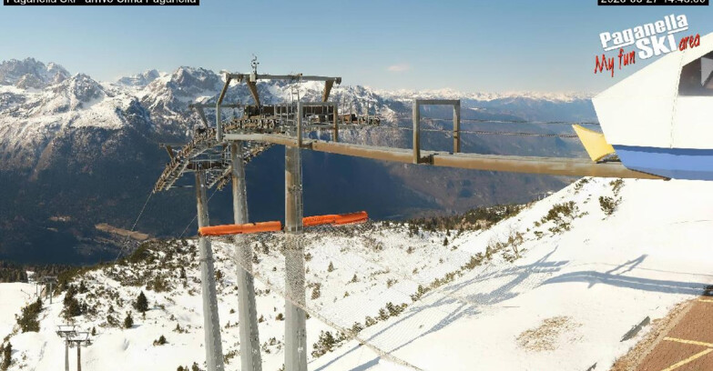 Webcam Paganella Ski – Andalo – Fai della Paganella - Arrivo Telecabina Doss Pelà