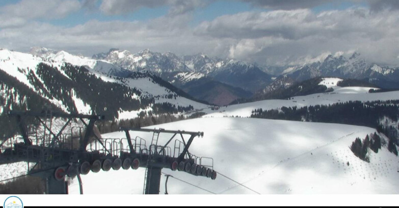 Webcam Passo Brocon-Marande - Panorama vs. Paradiso