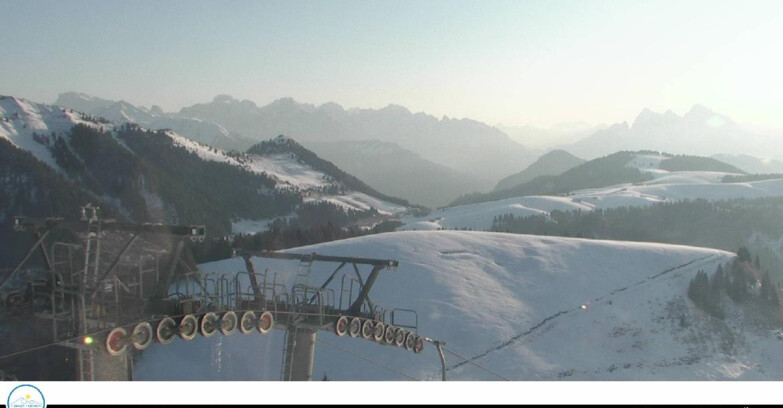 Webcam Passo Brocon-Marande - Panorama vs. Paradiso
