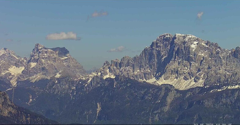 Webcam Passo San Pellegrino-Falcade - Pelmo e Civetta