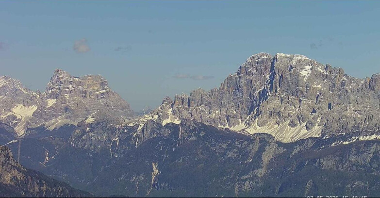 Webcam Passo San Pellegrino-Falcade  - Pelmo e Civetta